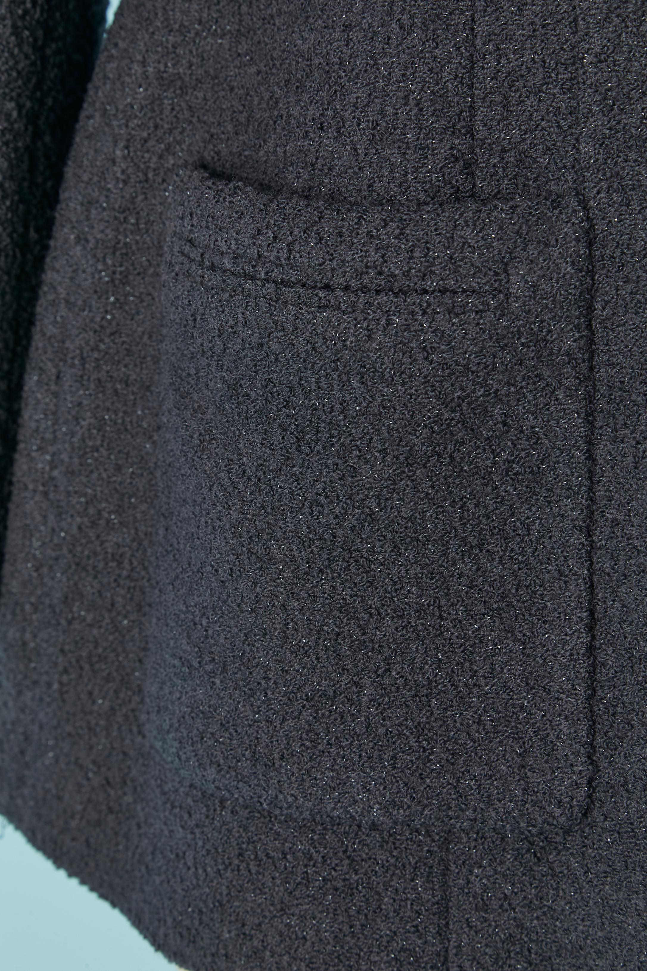 Giacca monopetto in tweed color prugna Chanel FW 95/96 In condizioni ottime in vendita a Saint-Ouen-Sur-Seine, FR