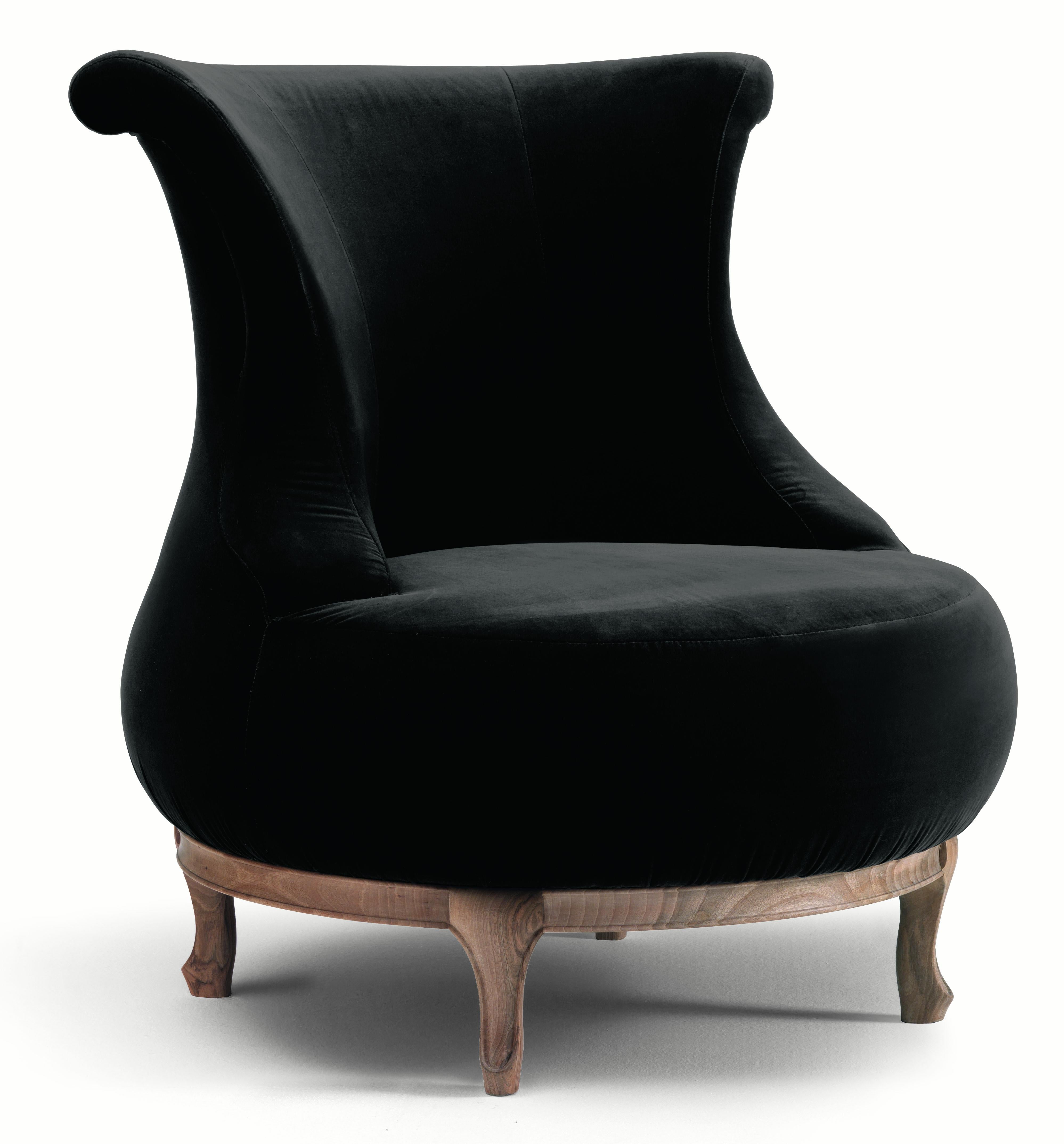 Experience the epitome of Italian craftsmanship with our exclusive collection of handcrafted treasures. Introducing the allure of anthropomorphic and rounded perfection, our artisanal armchair, a testament to exquisite design and comfort. Designed