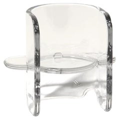 Plump Chair aus kristallklarem, transluzentem Polyurethanharz, von Ian Cochran