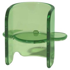 Plump Chair in Mantis Green, transluzentes Polyurethanharz, von Ian Cochran