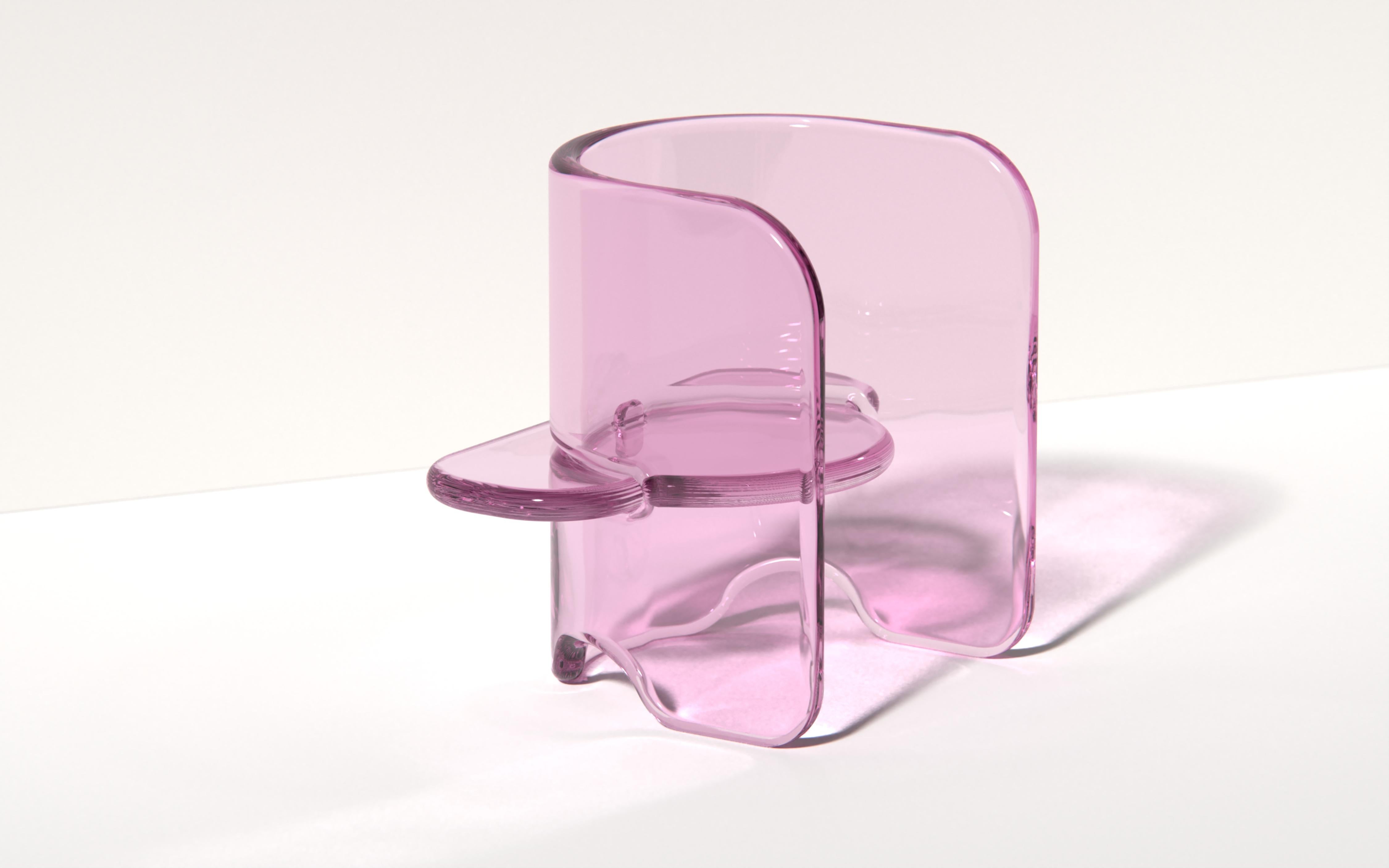 Silla Plump en Océano, resina de poliuretano translúcida, de Ian Cochran en Nuevo estado para la venta en New York, NY