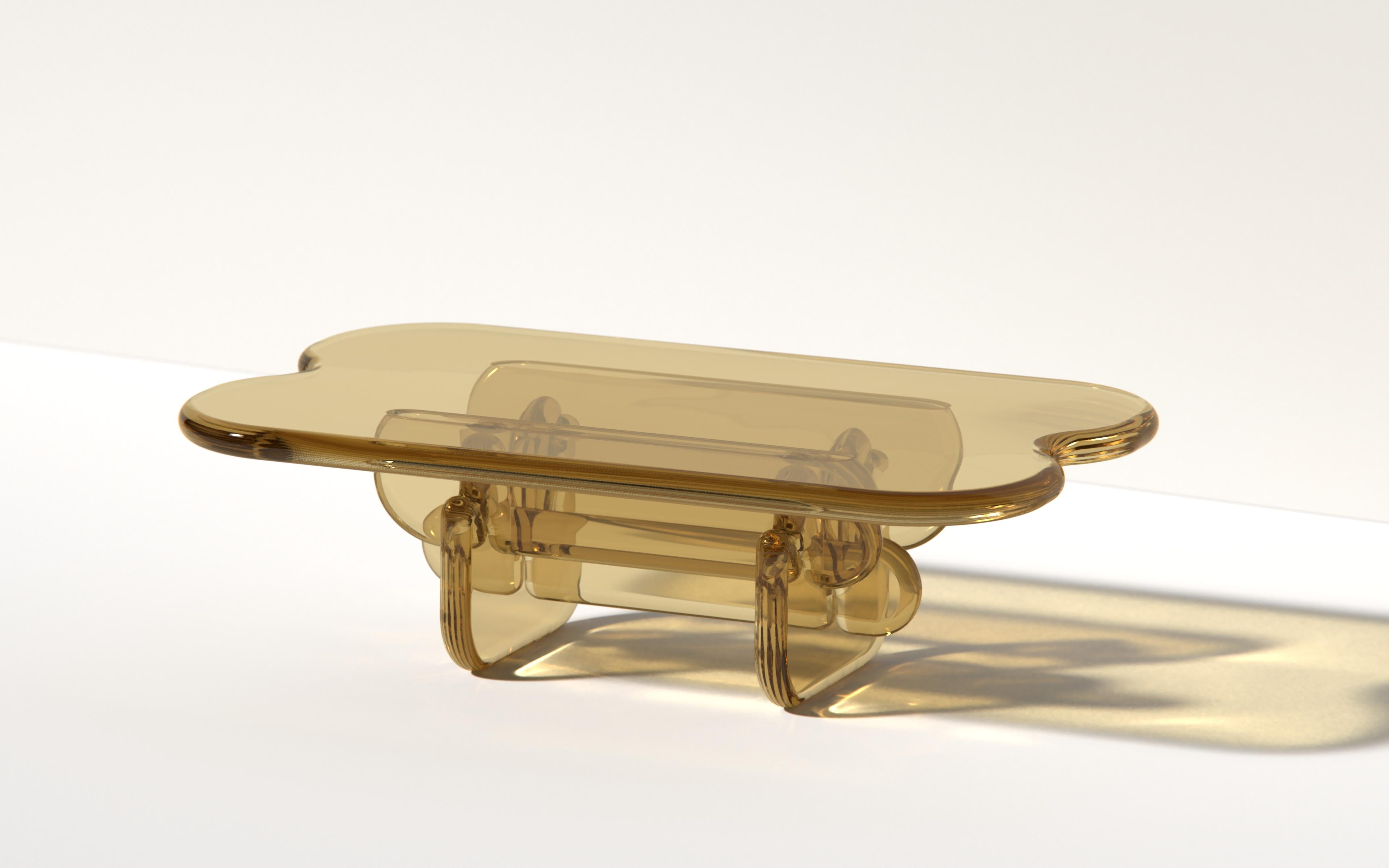 Table basse Plump en citrine, résine polyuréthane, par Ian Cochran Neuf - En vente à New York, NY
