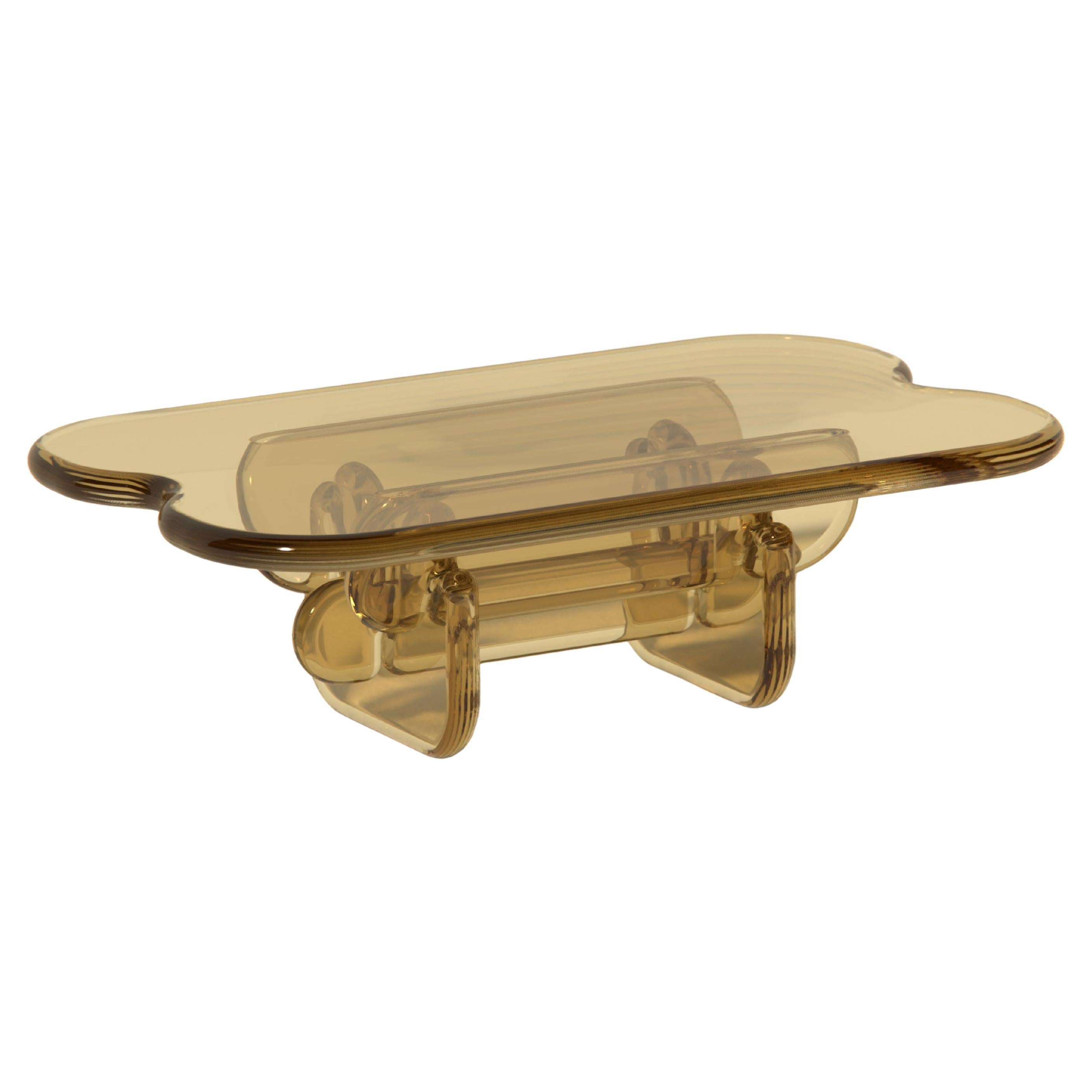 Plump Coffee Table in Citrine, Polyurethane Resin, by Ian Cochran