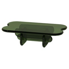 Plump Coffee Table in Deep Olive, Polyurethane Resin, by Ian Cochran