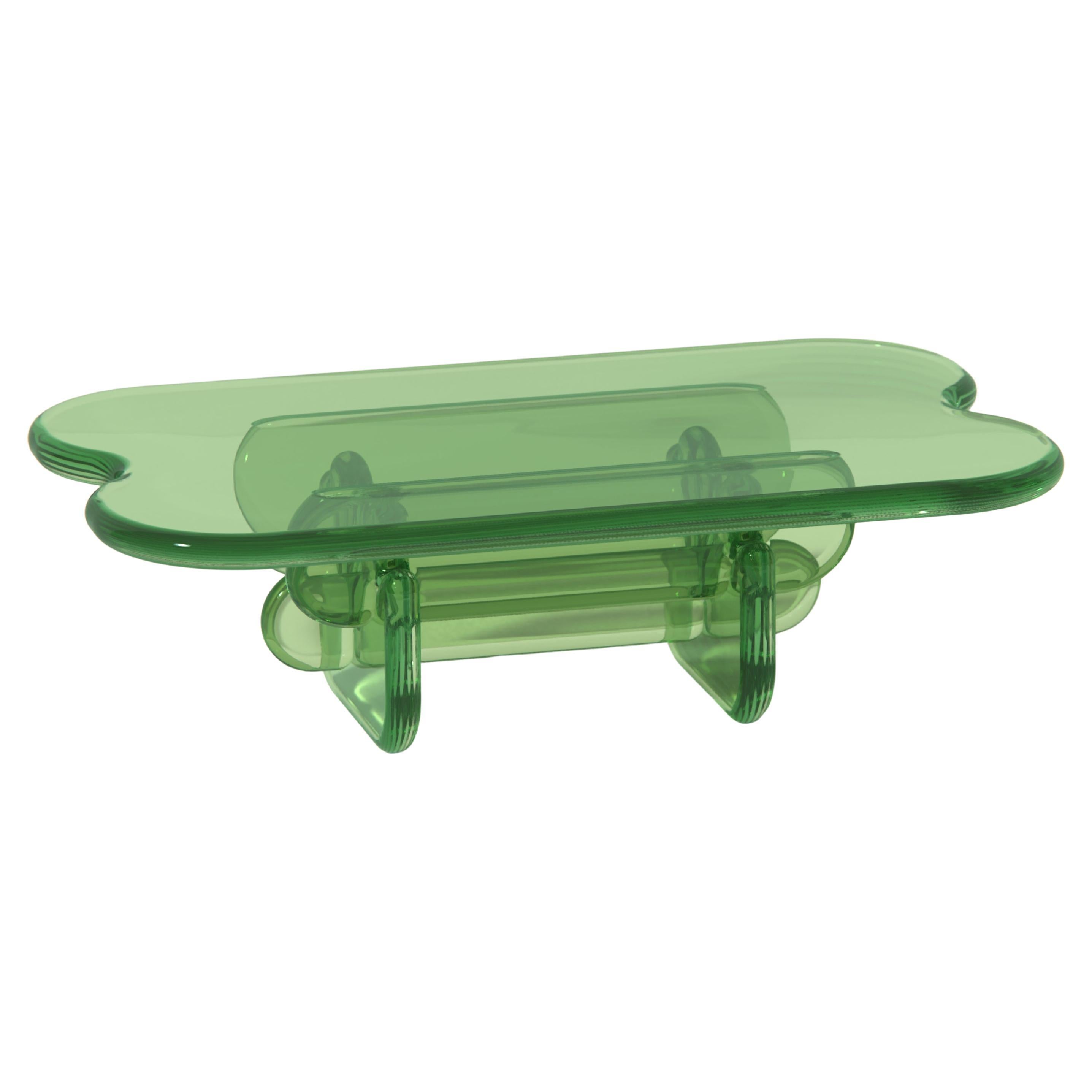 Plump Coffee Table in Honeydew, Polyurethane Resin, by Ian Cochran