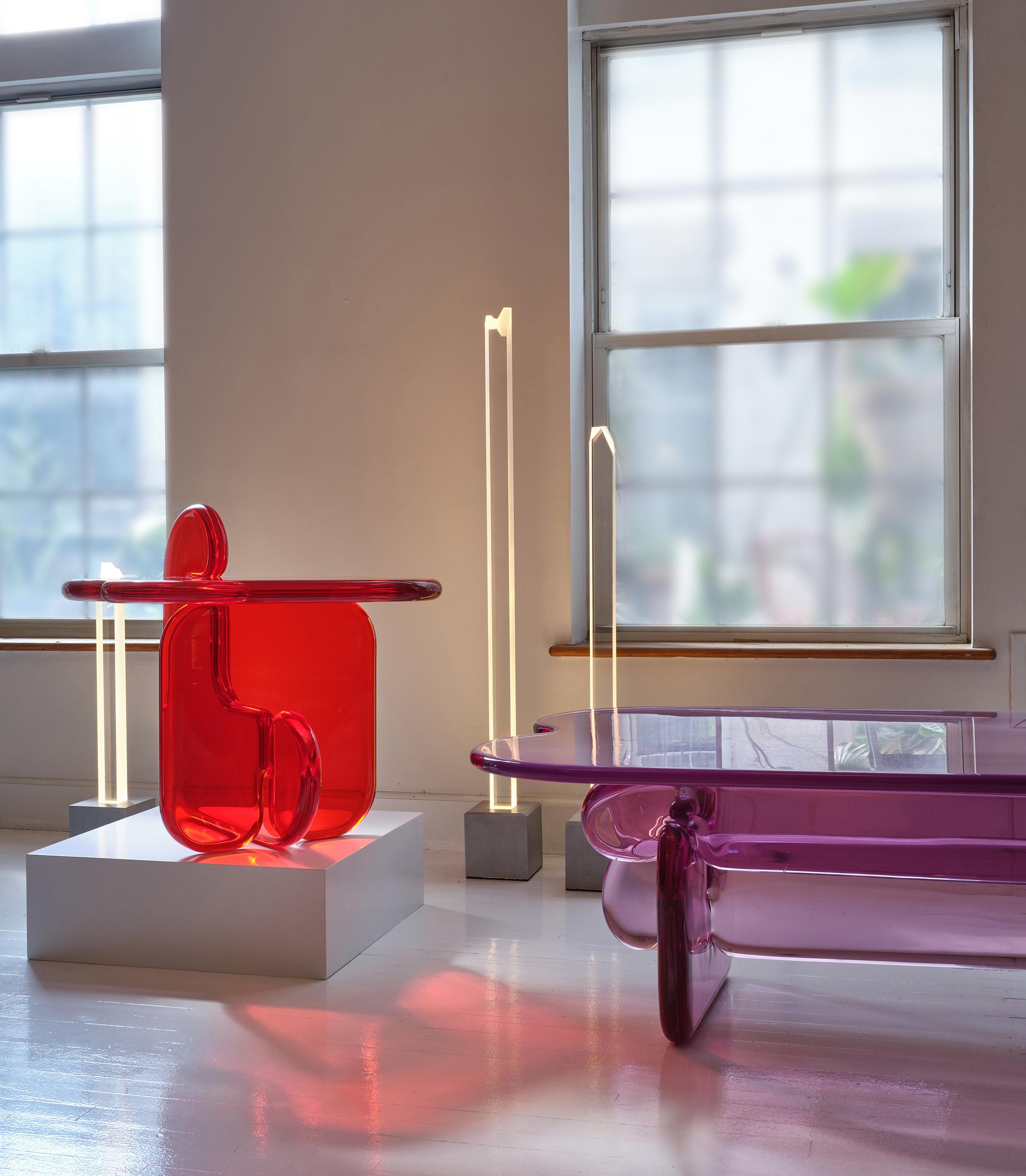 XXIe siècle et contemporain Table basse en océan, résine polyuréthane, par Ian Cochran en vente