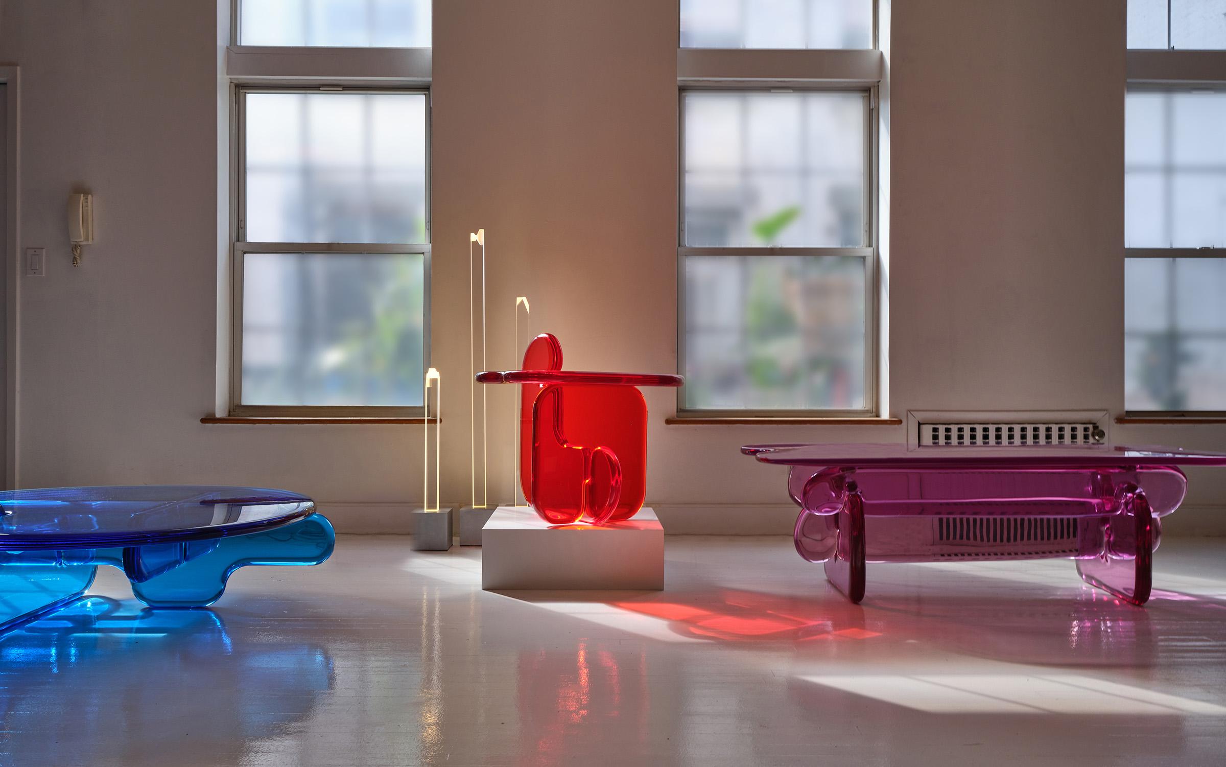 Résine Table basse en océan, résine polyuréthane, par Ian Cochran en vente