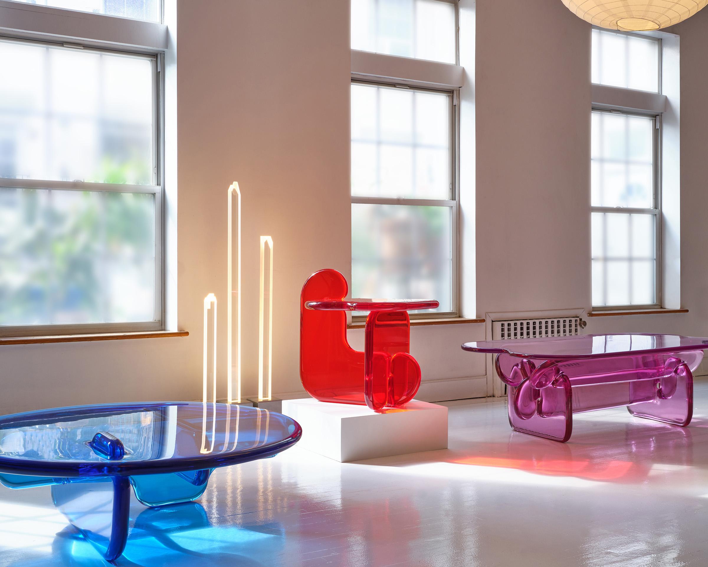 Table basse en océan, résine polyuréthane, par Ian Cochran en vente 1