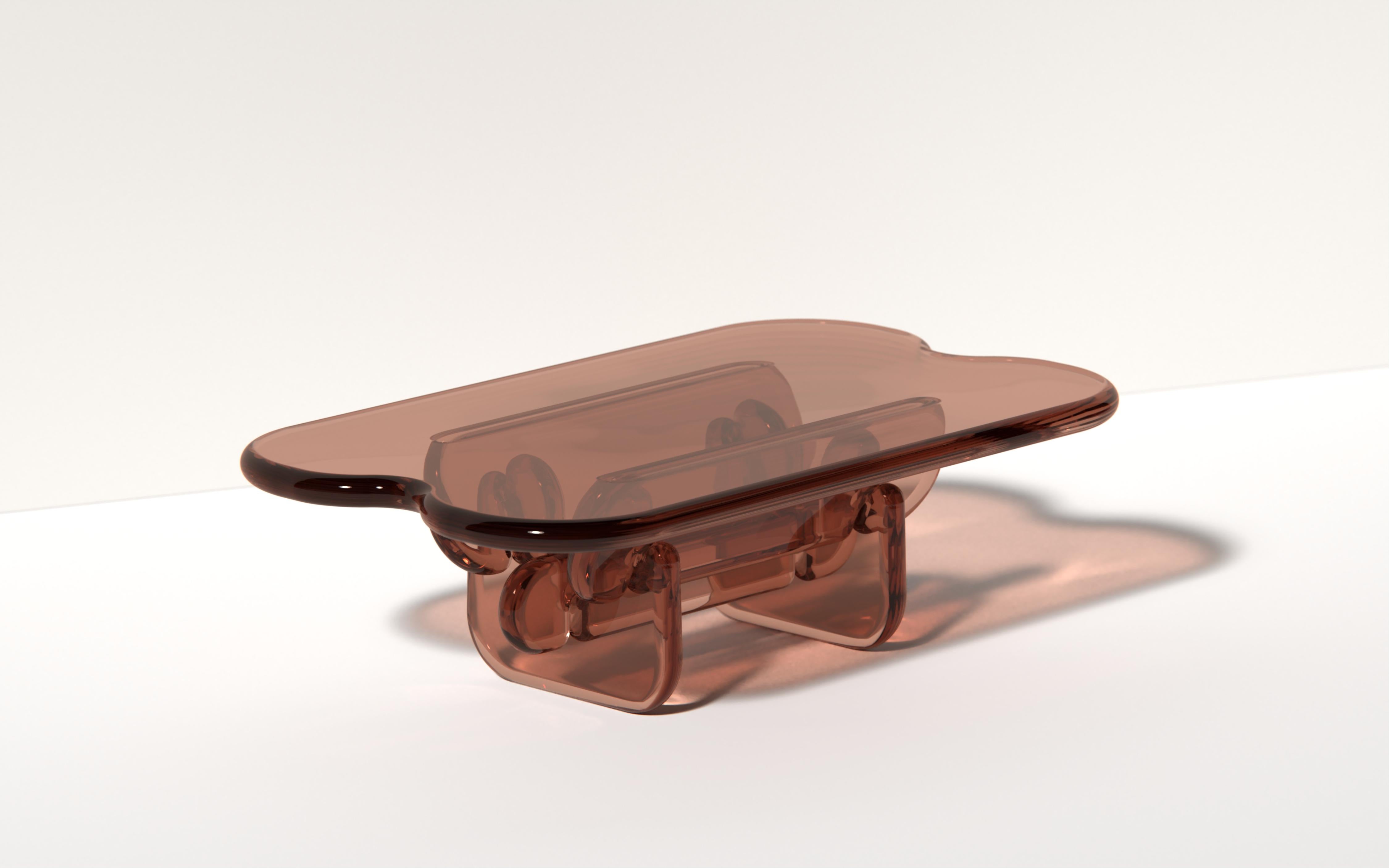 Plump Coffee Table in Penny Red, Polyurethane Resin, by Ian Cochran For Sale 4