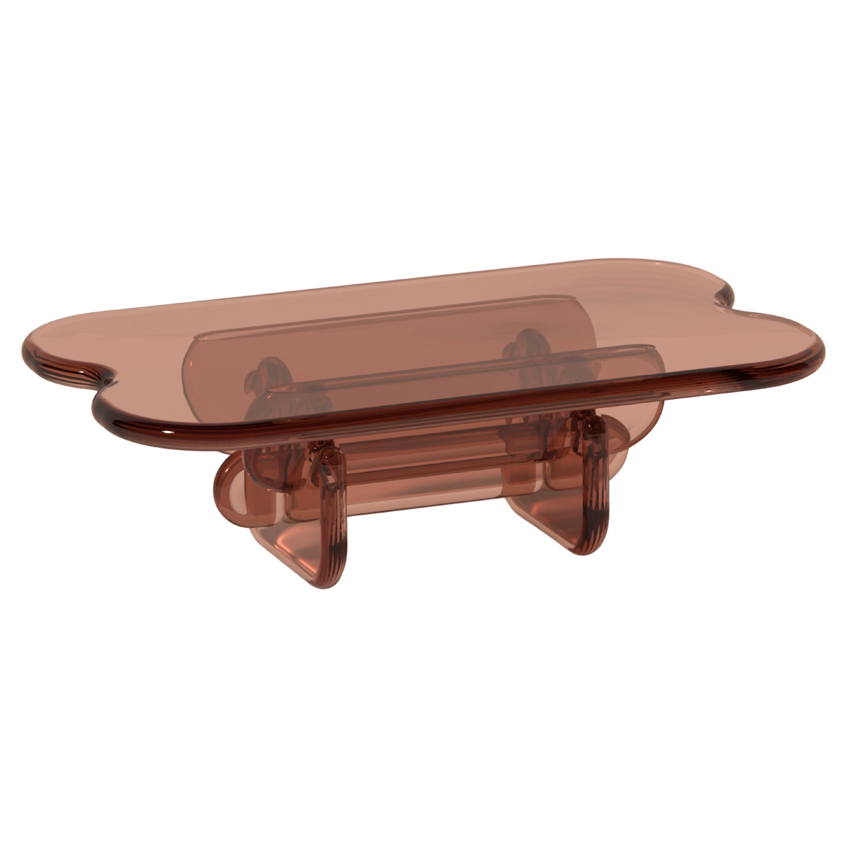 Plump Coffee Table in Penny Red, Polyurethane Resin, by Ian Cochran For Sale