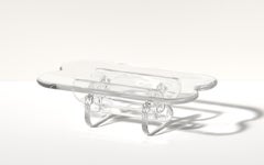 Contemprorary Plump Coffee Table in Pink, Polyurethane Resin, by Ian Cochran