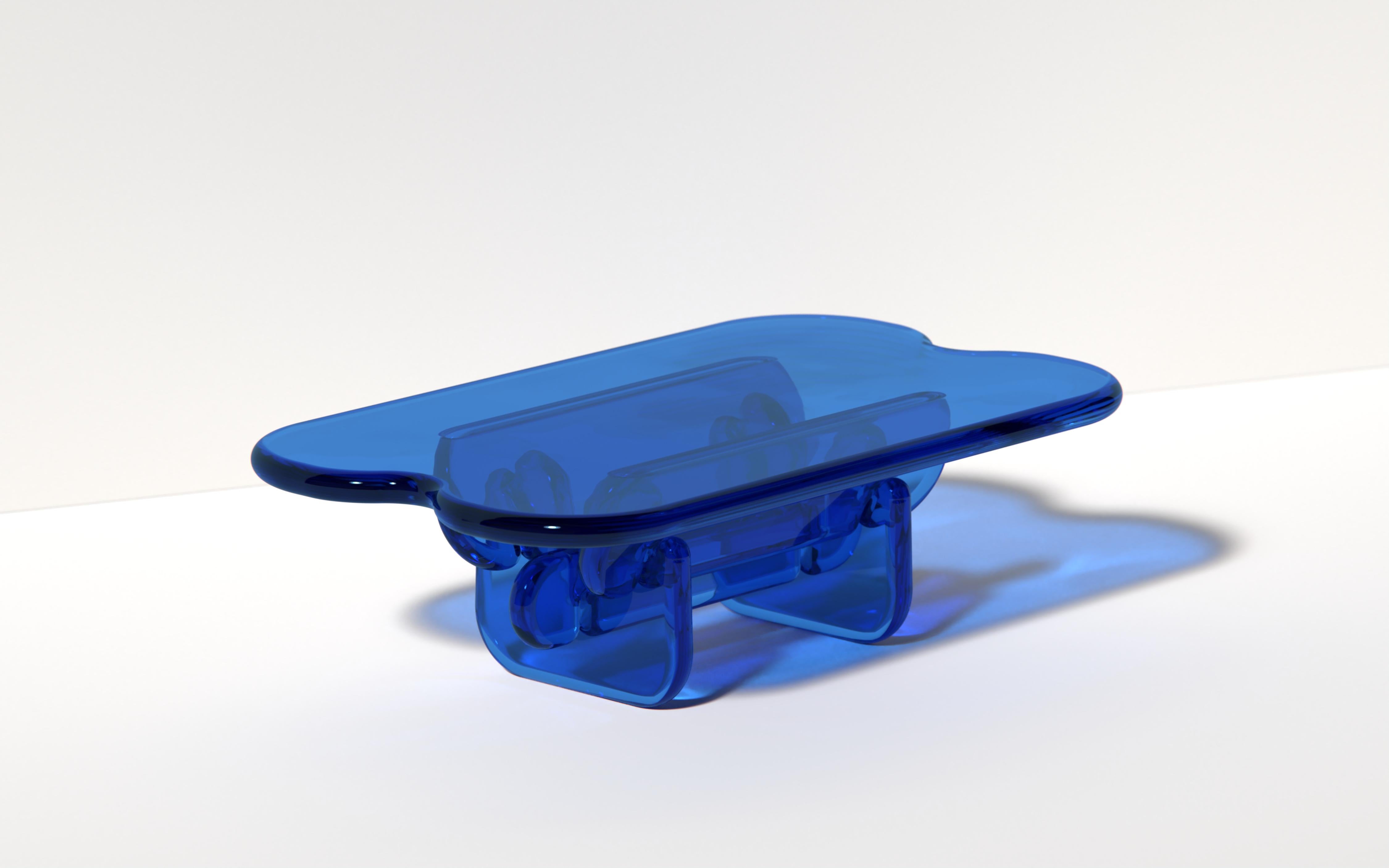Plump Coffee Table in Topaz Yellow, Polyurethane Resin, by Ian Cochran For Sale 7