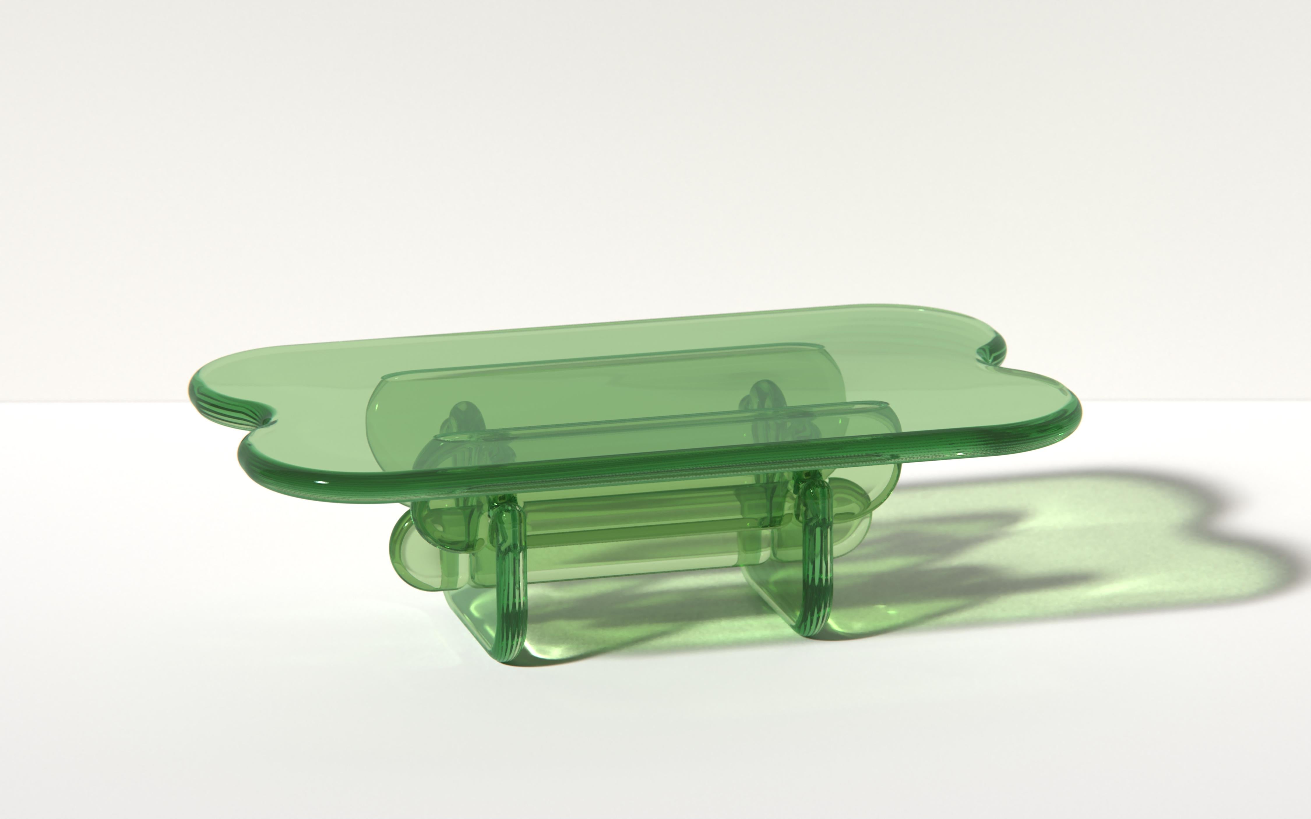Plump Coffee Table in Topaz Yellow, Polyurethane Resin, by Ian Cochran In New Condition For Sale In New York, NY