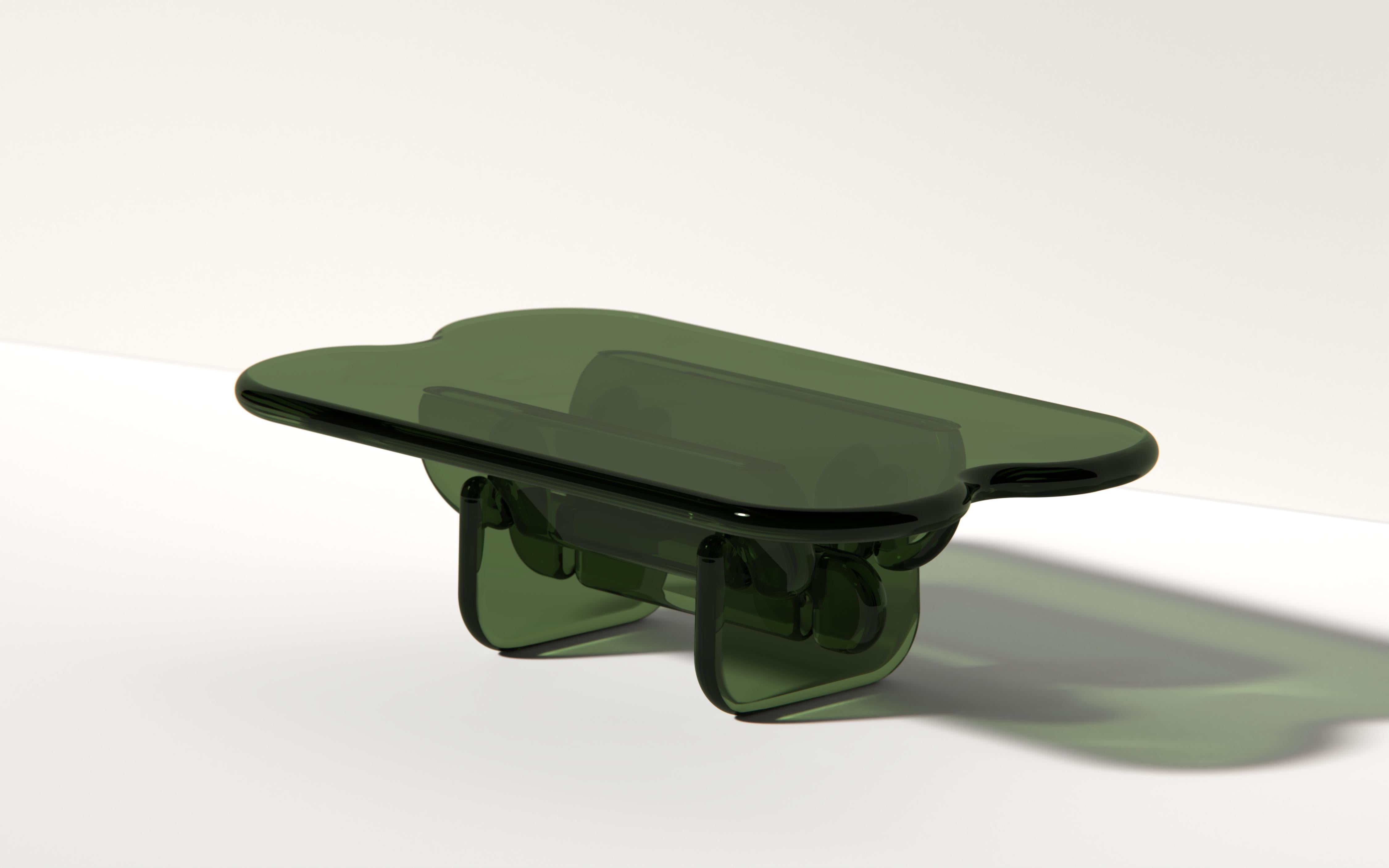 Plump Coffee Table in Topaz Yellow, Polyurethane Resin, by Ian Cochran For Sale 5