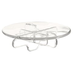 Table basse ronde Plump en résine de polyuréthane translucide, par Ian Cochran