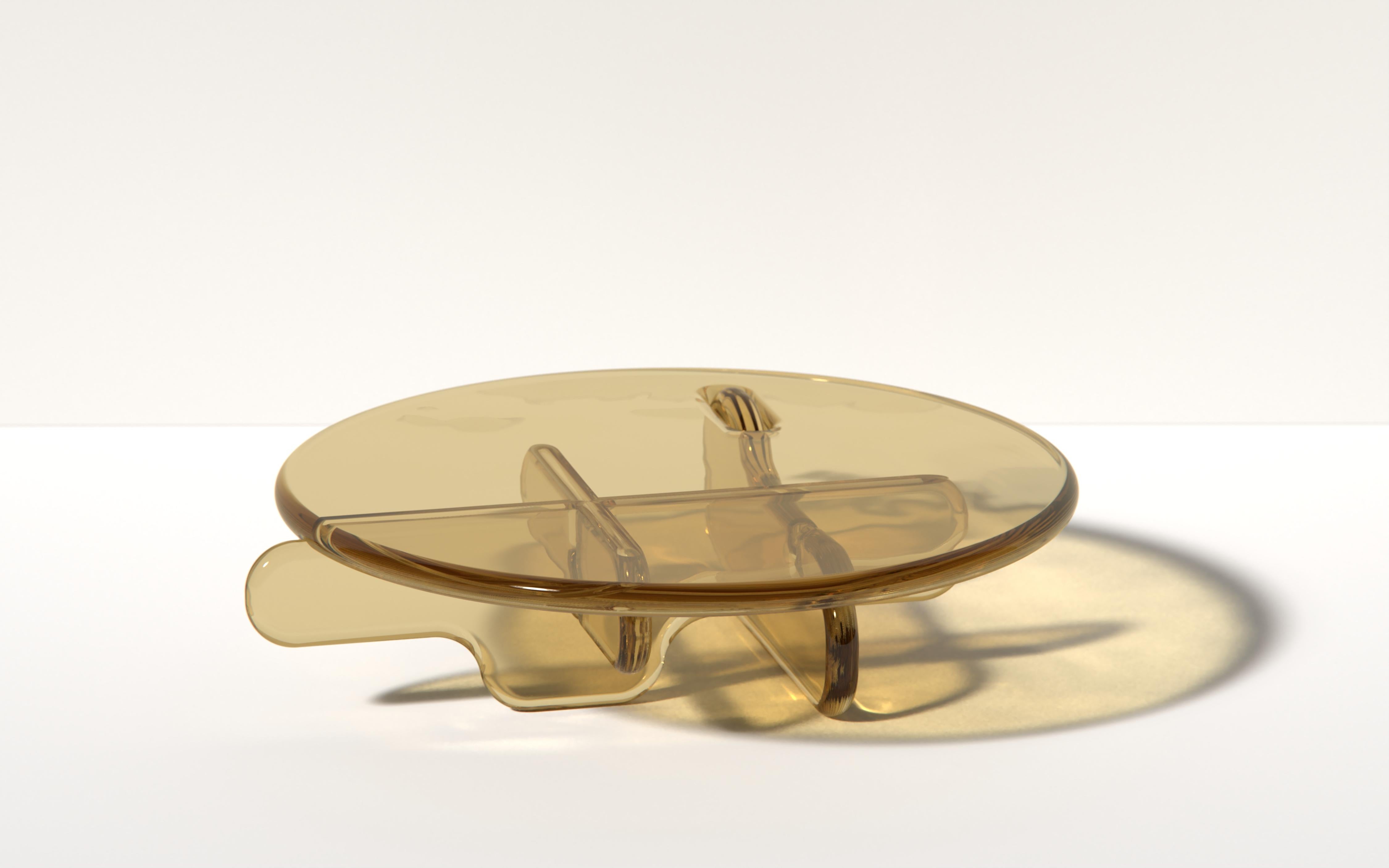Table basse ronde Plump en résine de polyuréthane translucide Penny par Ian Cochran en vente 5