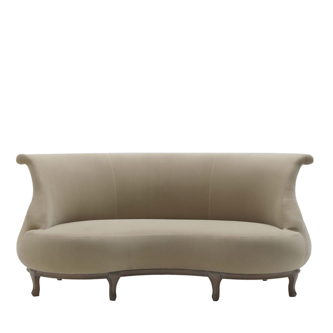 Contemporary Plump Sofa in Walnut by Nigel Coates by Fratelli Boffi For Sale