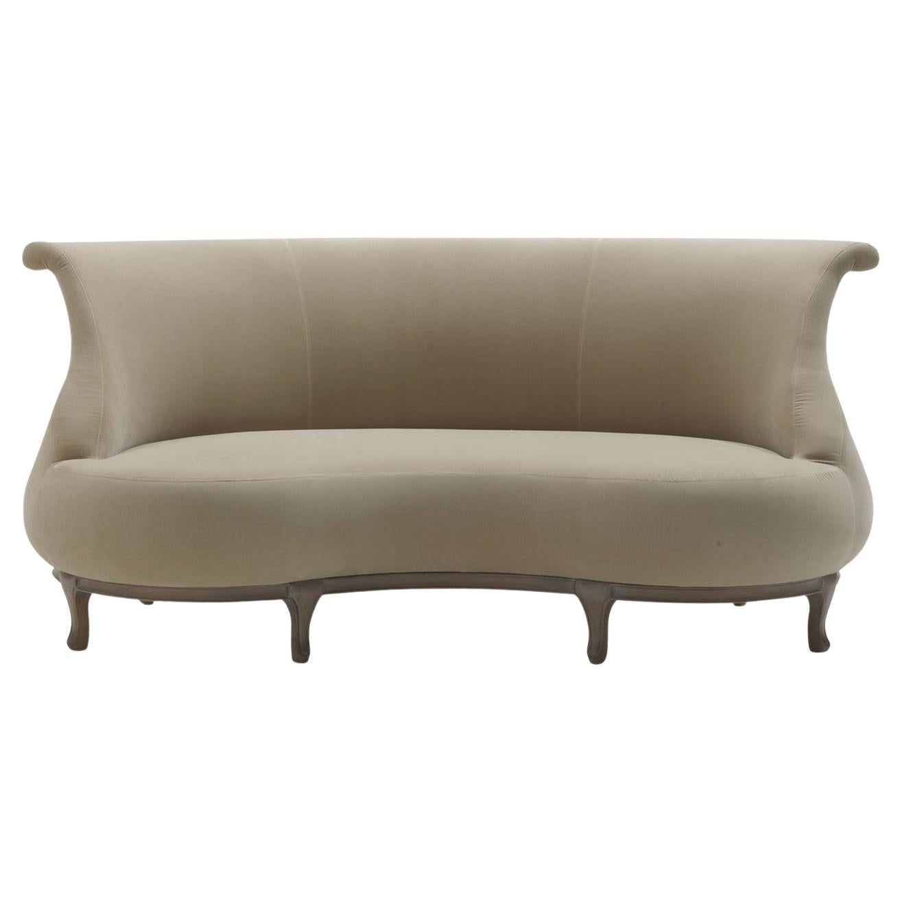 Plump Sofa in Walnut by Nigel Coates by Fratelli Boffi For Sale