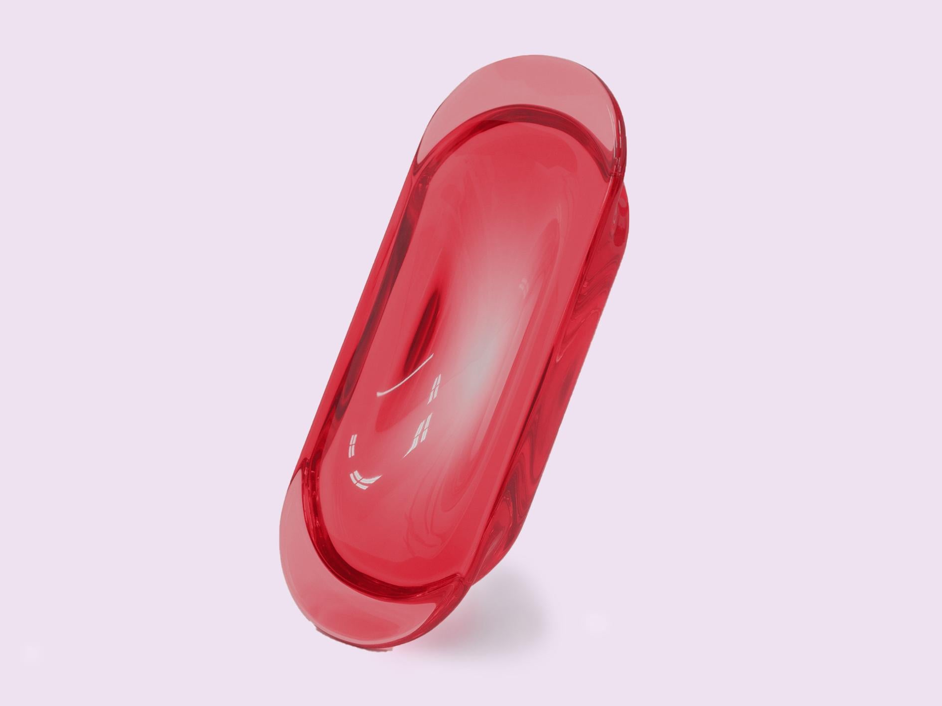 American Resin Plump Trinket Dish - Cherry Red, Represented by Tuleste Factory For Sale