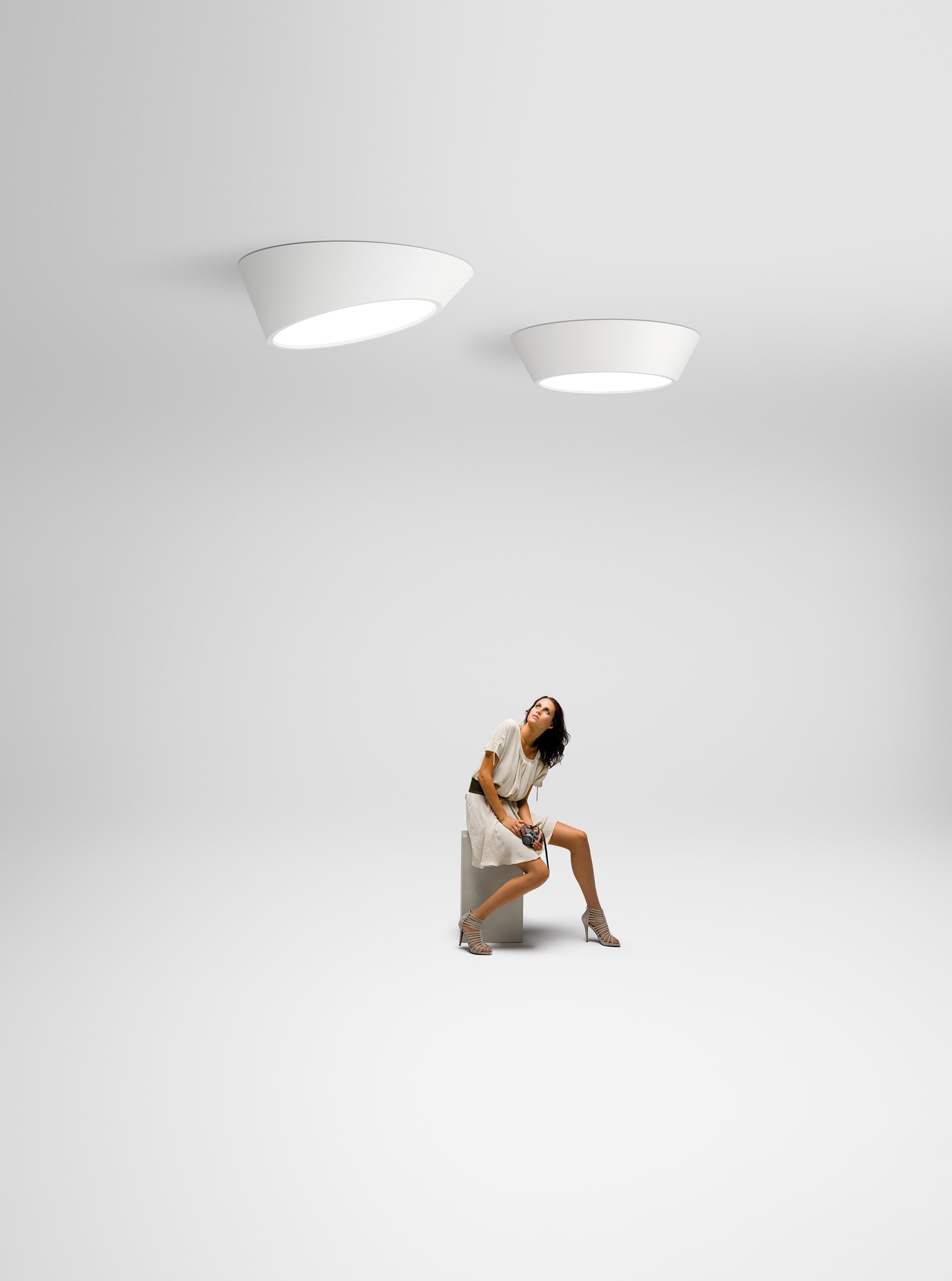 Acrylic Plus Ceiling Light White by X. Claramunt & M. de Mas For Sale