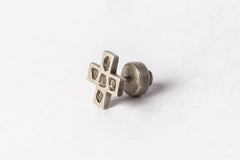 Plus Earring (Mega Pavé, 12mm, DA+DIA)