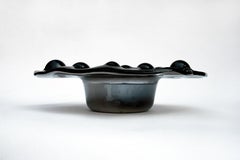 Plus Object glass bowl "Geyser" Black