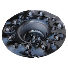 Plus Object glass bowl "Geyser" Black