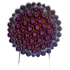 Plus Object Glass Wall Sculpture "Bubbles" Purpur