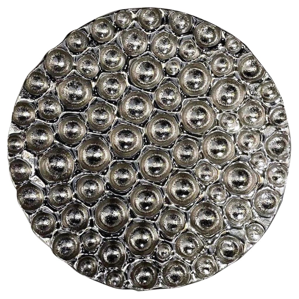 Plus Object Glass Wall Sculpture "Bubbles Revers" For Sale