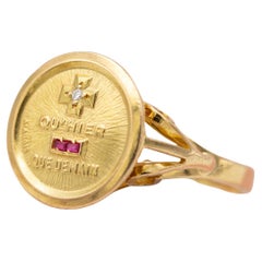 Plus qu'hier et moins que demain - 18 karat solid yellow gold ring - Augis Love
