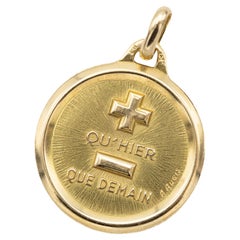 Plus qu'hier et moins que demain - Lovers charm - 18k solid gold - I love you