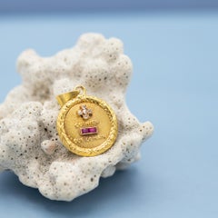 Plus qu'hier et moins que demain - Vintage charm - 18k solid gold - I love you
