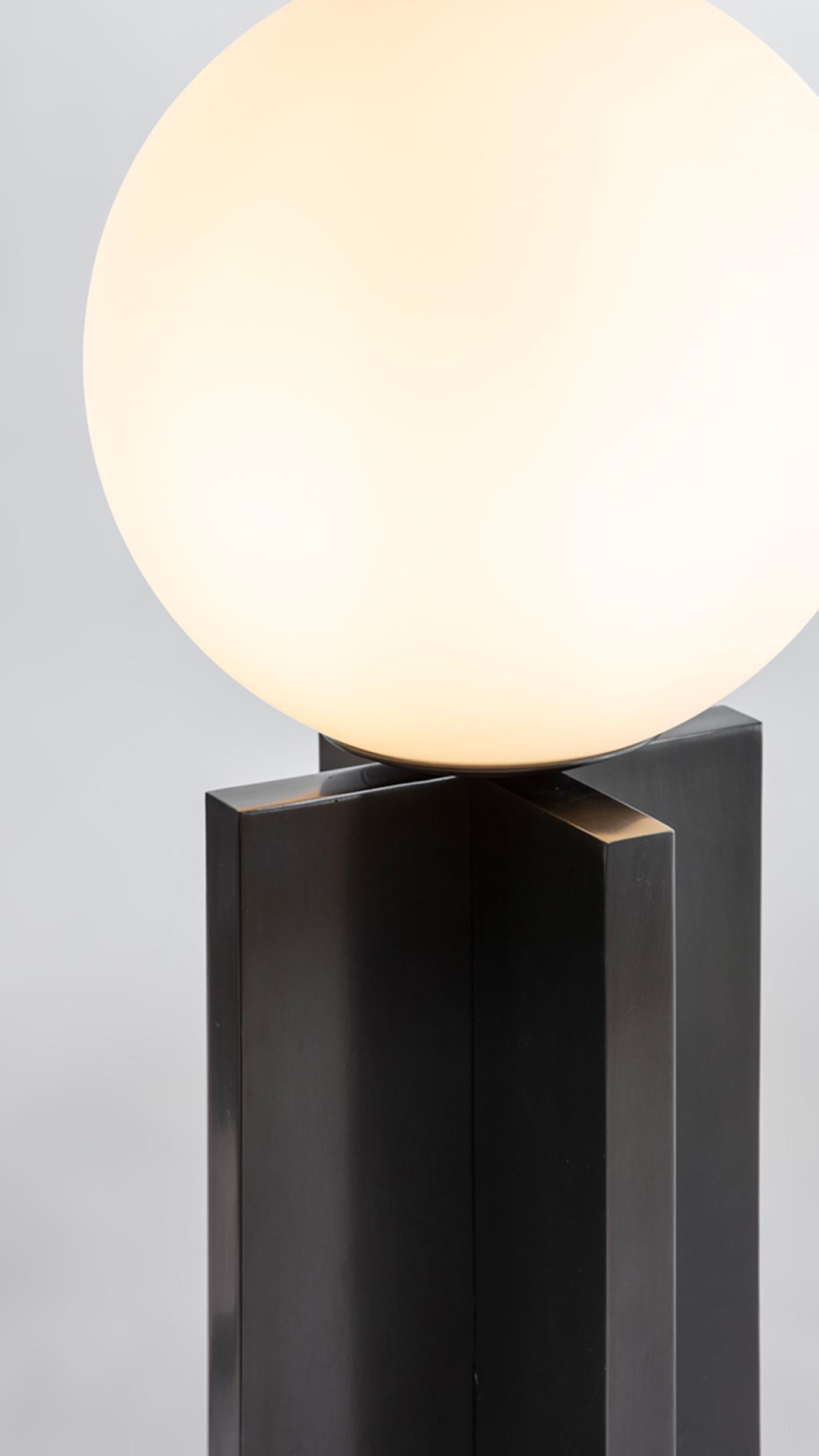 Bronzed Plus Table Lamp by Square in Circle For Sale