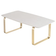 Plus White and Gold Coffee Table