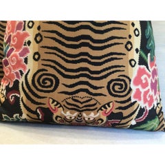 Plush Down Filled Tibet Tiger 22" Pillow - Single