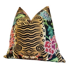 Cuscino in peluche con imbottitura in piuma d
oca Tibet Tiger 22" - Singolo