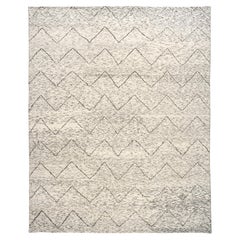Plush Handmade Moroccan Chevron Design Area Rug 8.1"x10"
