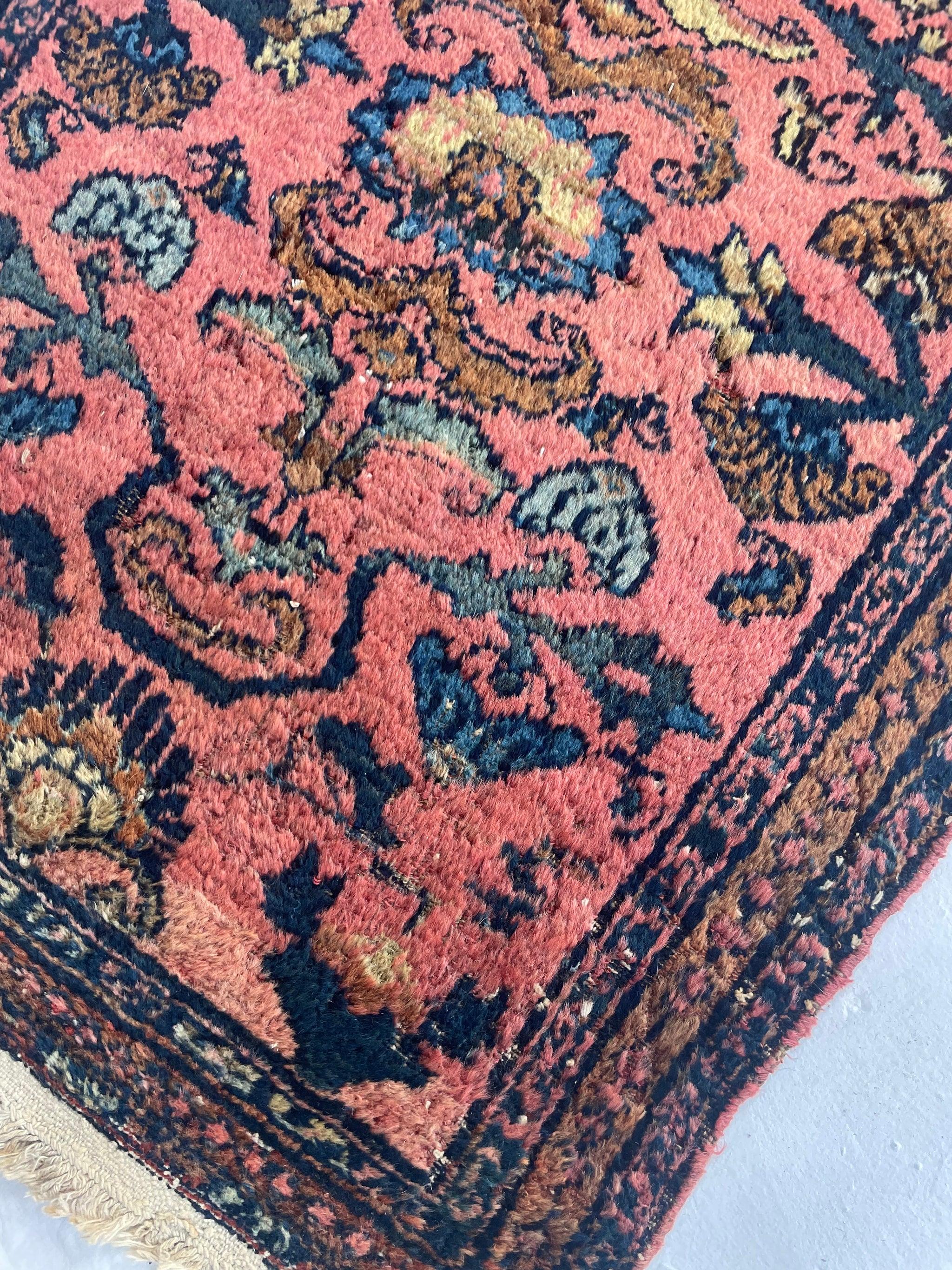 Hand-Knotted Plush Lilihan Hamadan Sarouk Rug, c. 1930's For Sale