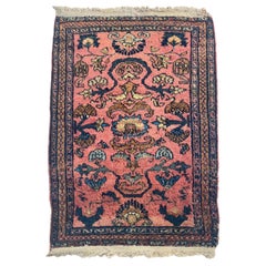 Alfombra Lilihan Hamadan Sarouk de felpa, c. 1930