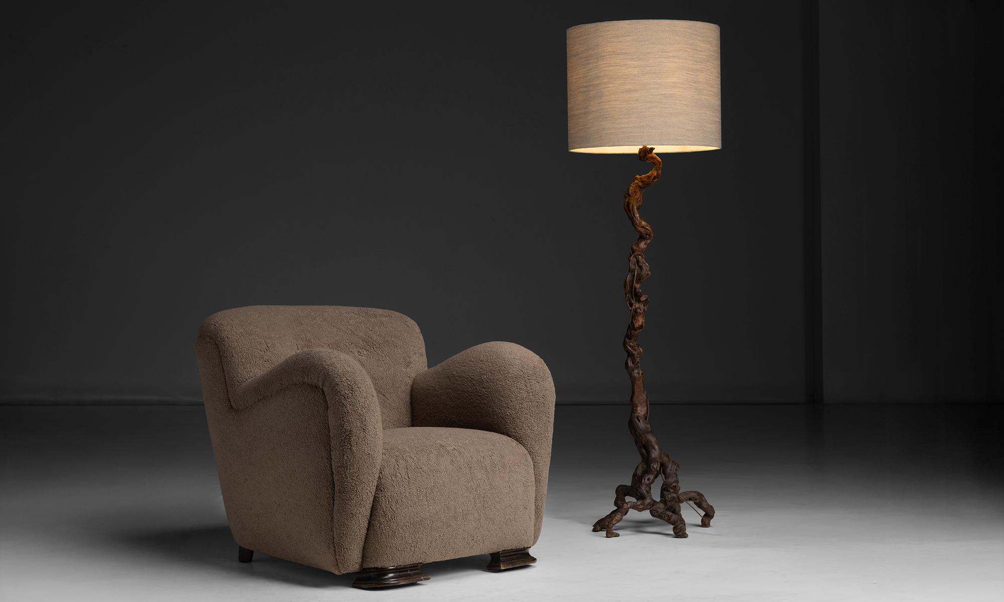 Plush Lounge Chair Denmark, 1960 im Angebot 2