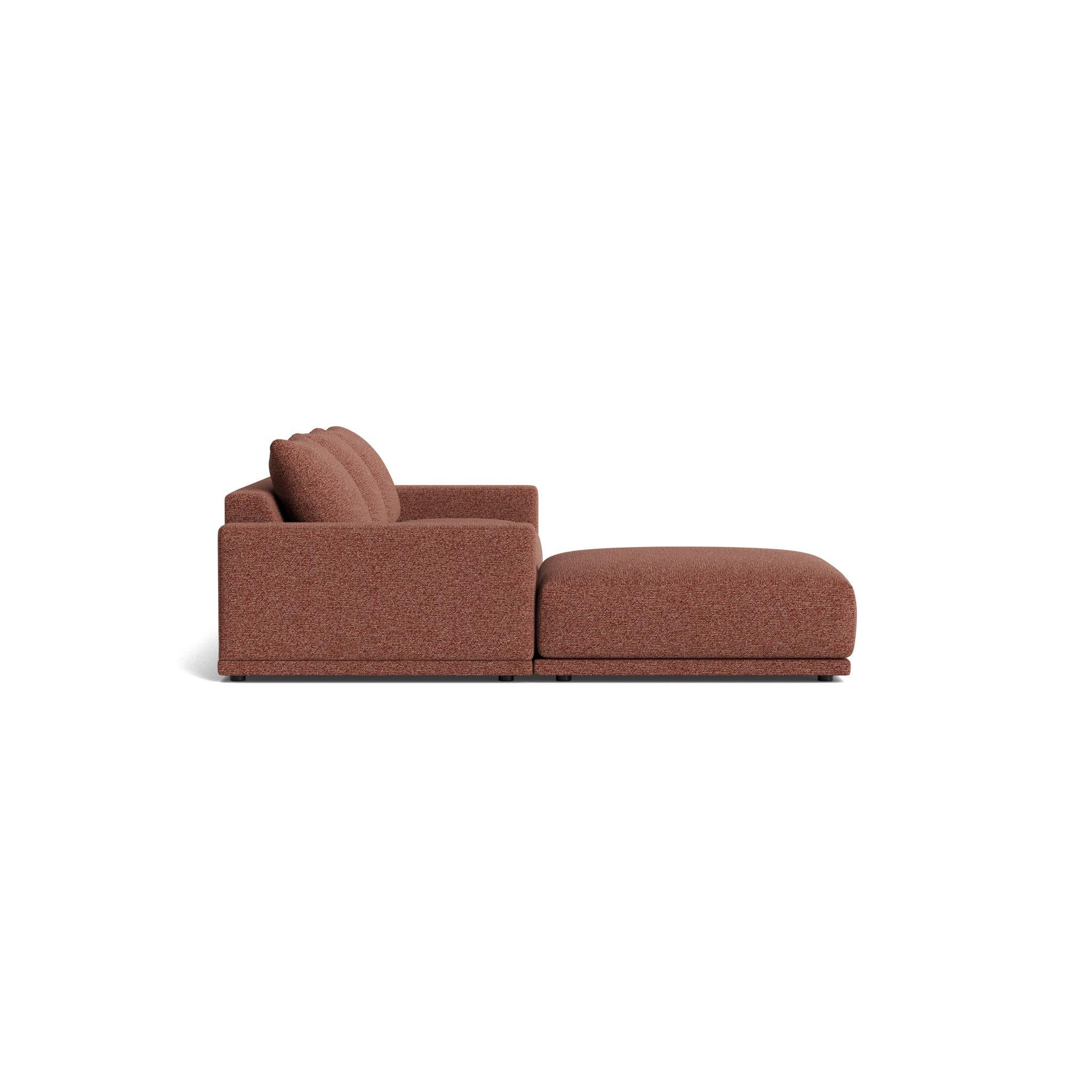 Moderno Plush Modular Modern Chaise in Kvadrat Nubby Chanille-Bouclé in vendita