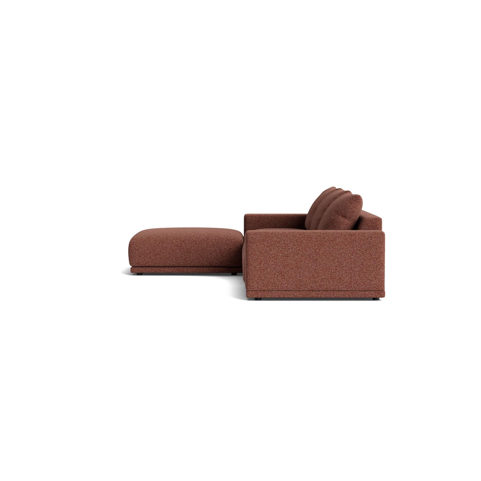 Tessuto Plush Modular Modern Chaise in Kvadrat Nubby Chanille-Bouclé in vendita