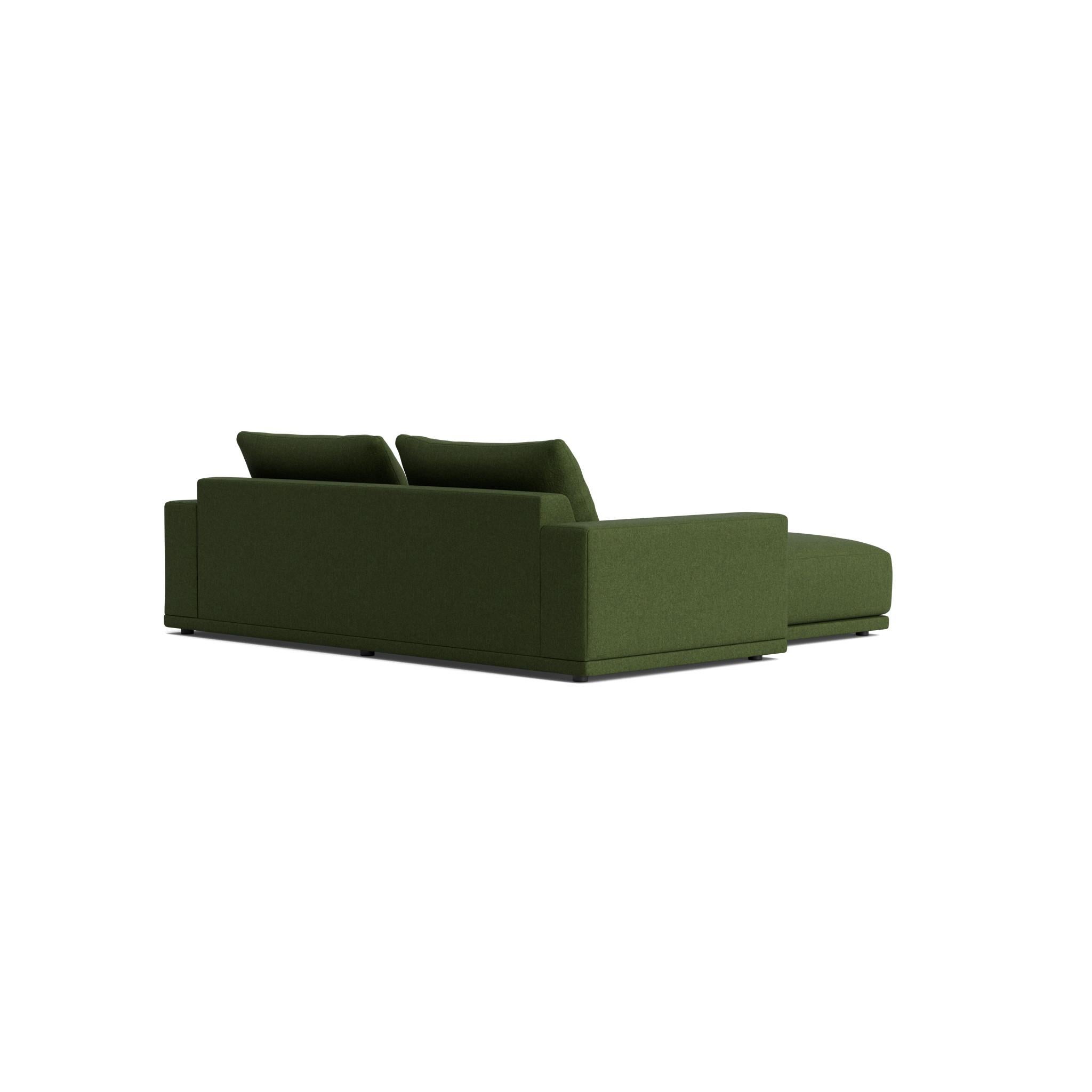 Americano Plush Modular Modern Chaise in Maharam Beck in vendita