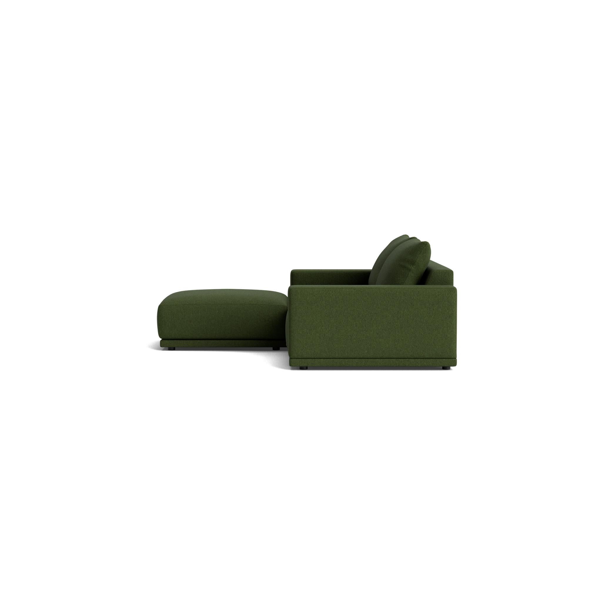 Tessuto Plush Modular Modern Chaise in Maharam Beck in vendita
