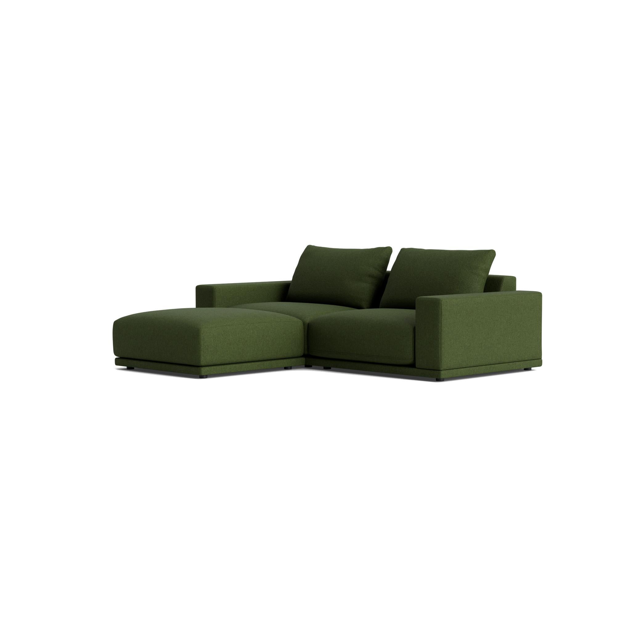 Plush Modular Modern Chaise in Maharam Beck in vendita 1