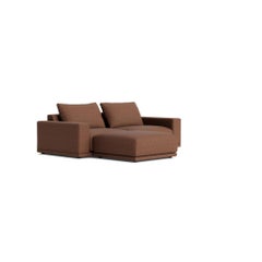 Plush Modular Modern Chaise in Maharam Hearth