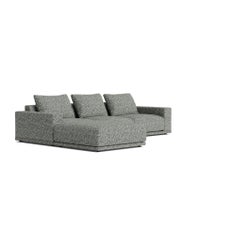 Plush Modular Modern Chaise in Norwegian Bouclé