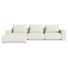 Plush Modular Modern Chaise in Premium Belgian Linen Plush Modular Modern Chaise in Premium Belgian Linen