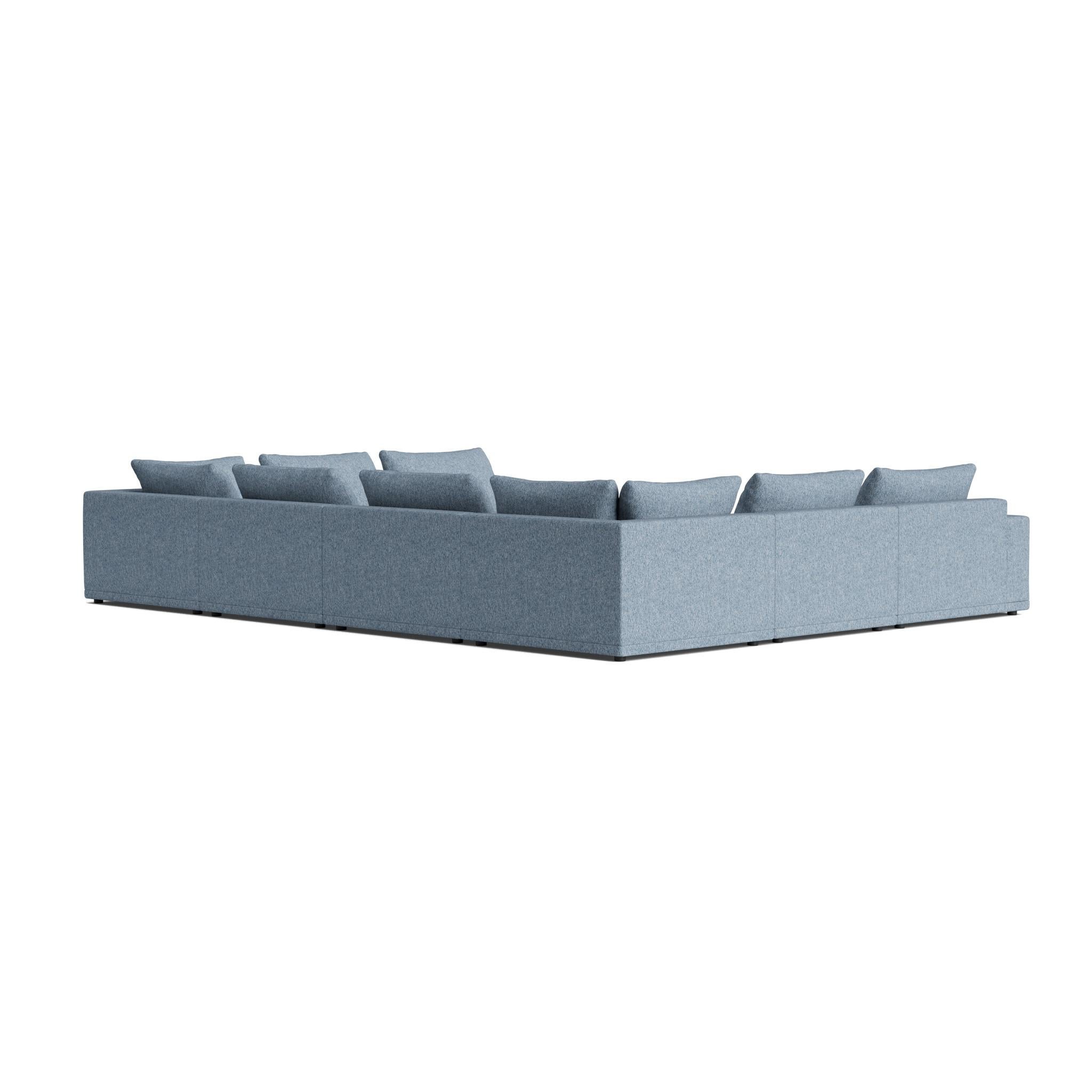 Plush Modular Modern Sofa in Kvadrat Vanir (amerikanisch) im Angebot