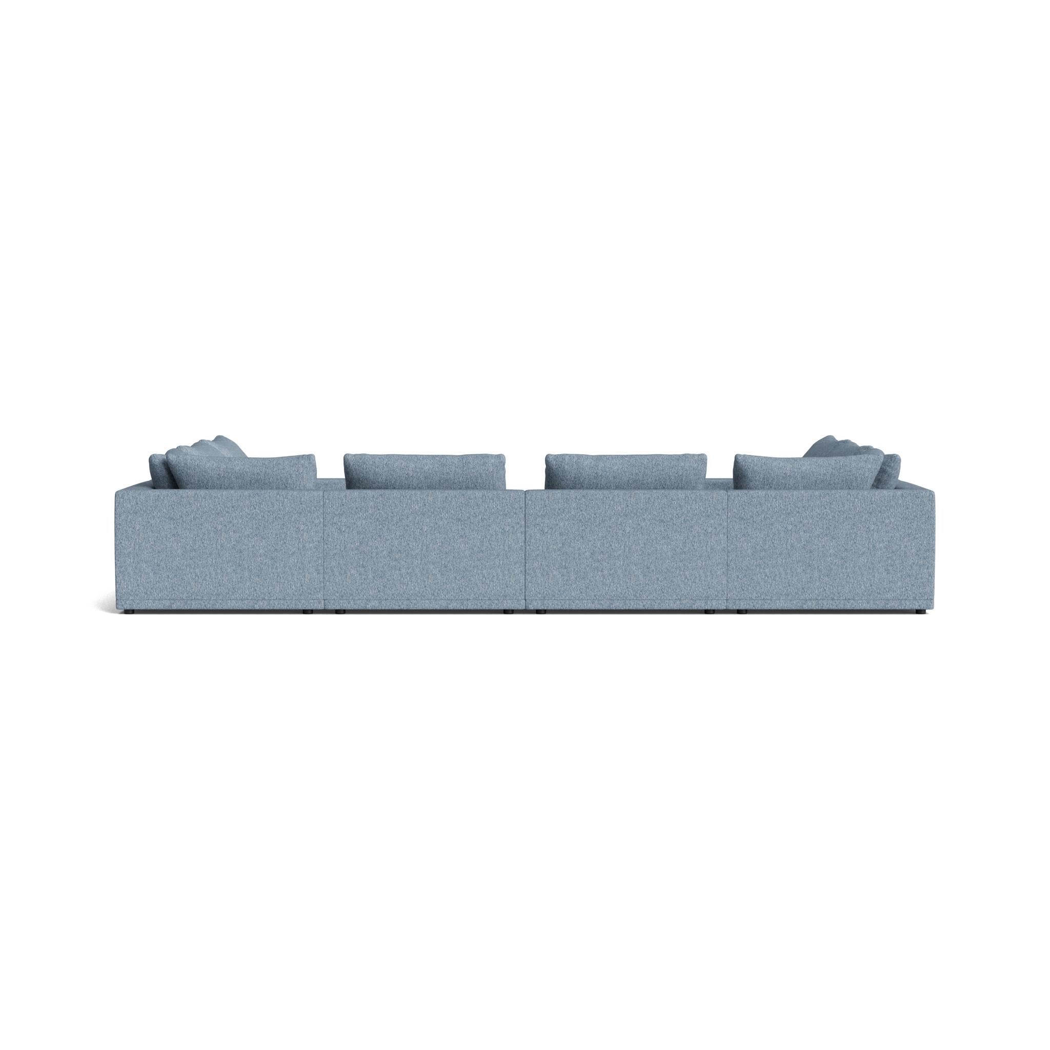 Plush Modular Modern Sofa in Kvadrat Vanir im Zustand „Neu“ im Angebot in Nyack, NY
